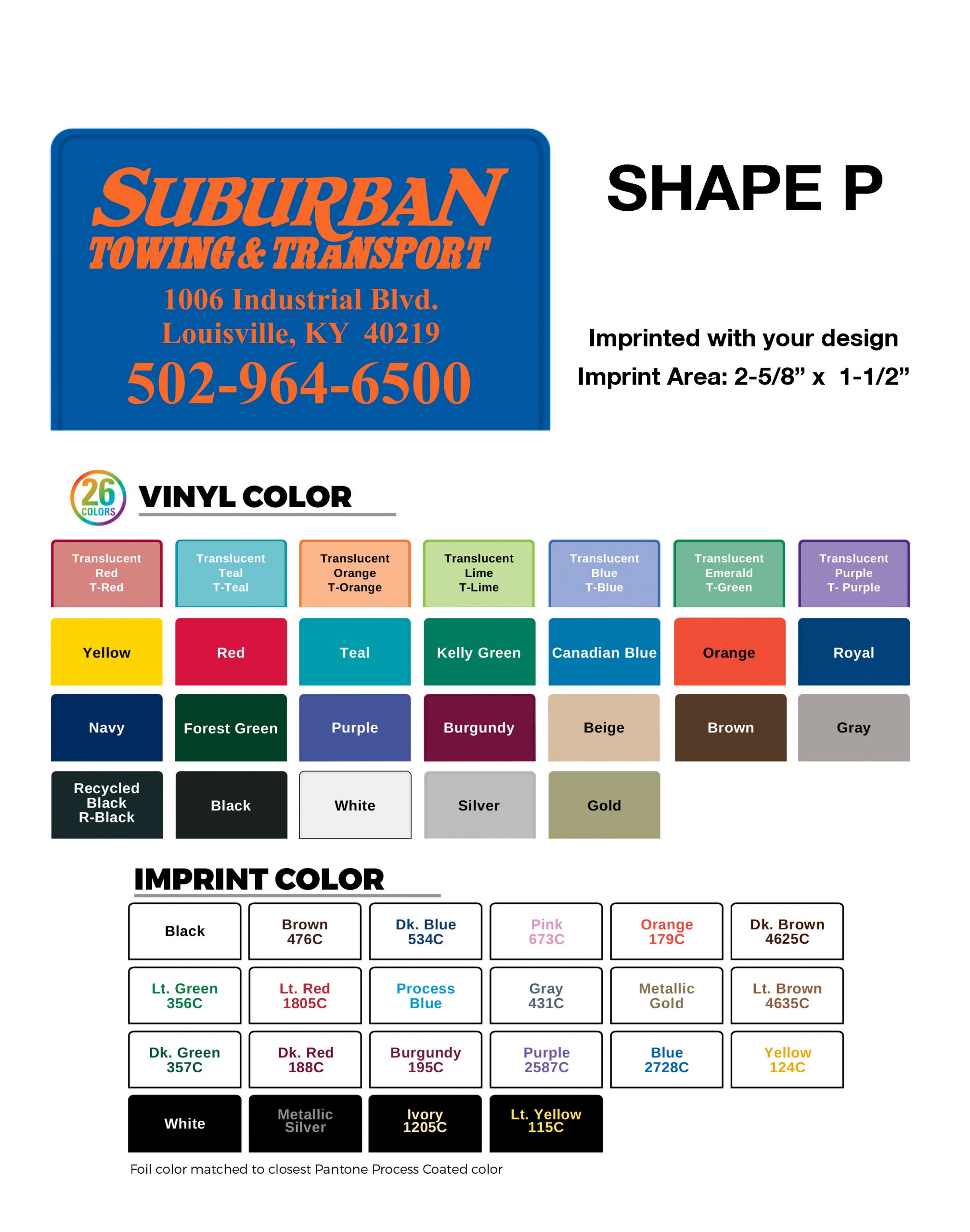 Custom Shape “P” Sticky Back Calendar Photo Card Specialists